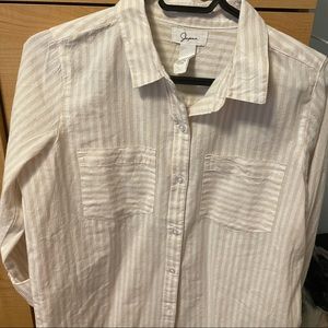 Linen stripped camisole